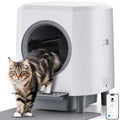 Automatic Litter Box, Self Cleaning Litter Box, Odor Control, 90L Large Capacity with APP Control and Safety Sensor, Ellenpent, for Multiple Cats, Large Cat, with 3 Rolls Garbage Bags