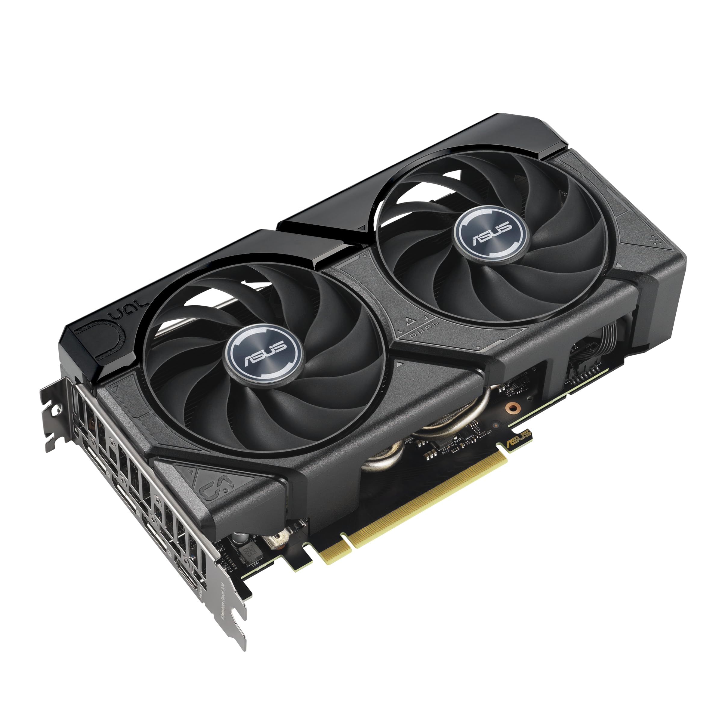 ASUS Dual GeForce RTX™ 4070 EVO OC Edition 12GB GDDR6X is Designed for Broad Compatibility, with a 2.5-Slot Design, Axial-tech Fan Design, 0dB Technology, Auto-Extreme Technology, and More