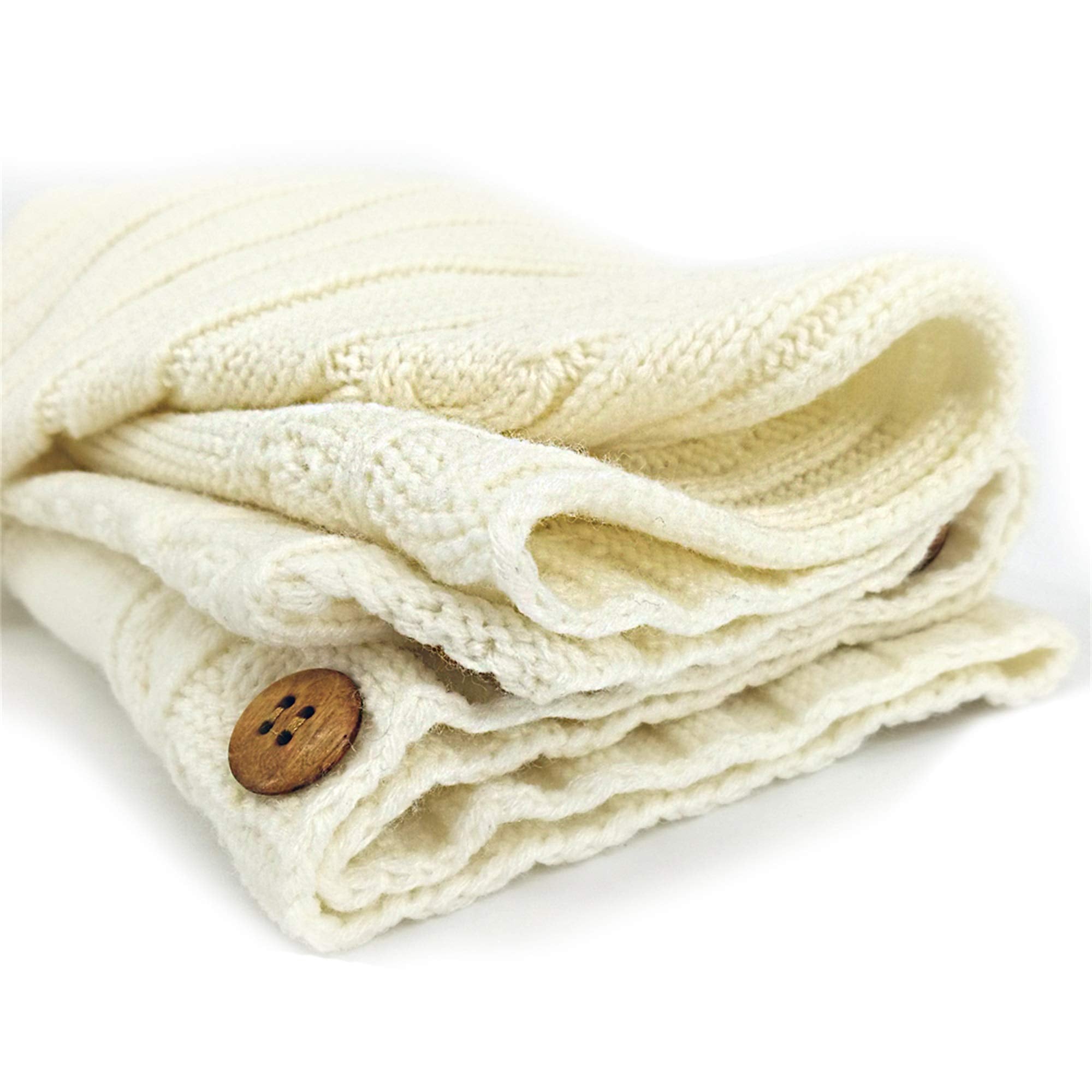 XMWEALTHY Newborn Baby Wrap Swaddle Blanket Knit Sleeping Bag Sleep Sack Stroller Wrap for Baby(Beige) (0-6 Month)