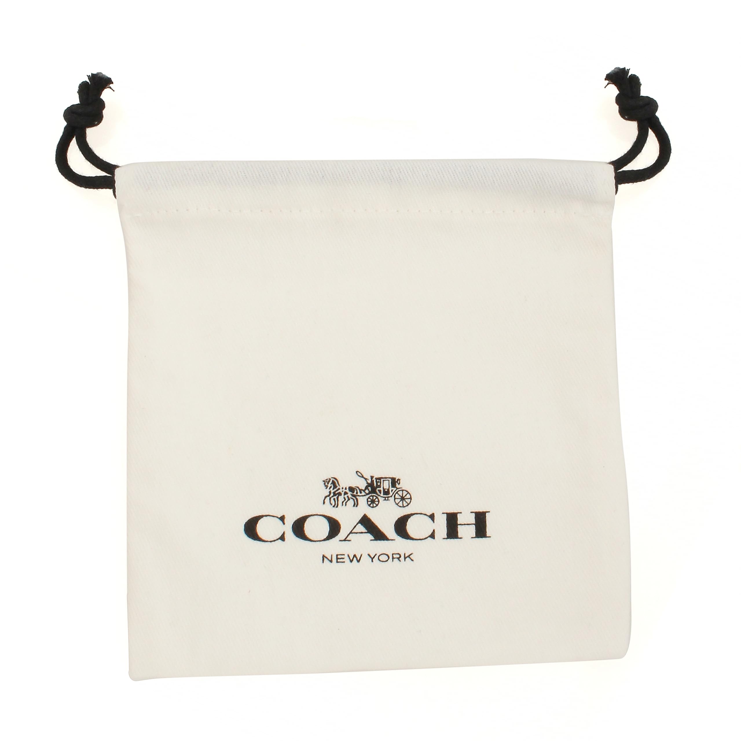 COACH Signature Hoop Earrings Rhodium One Size