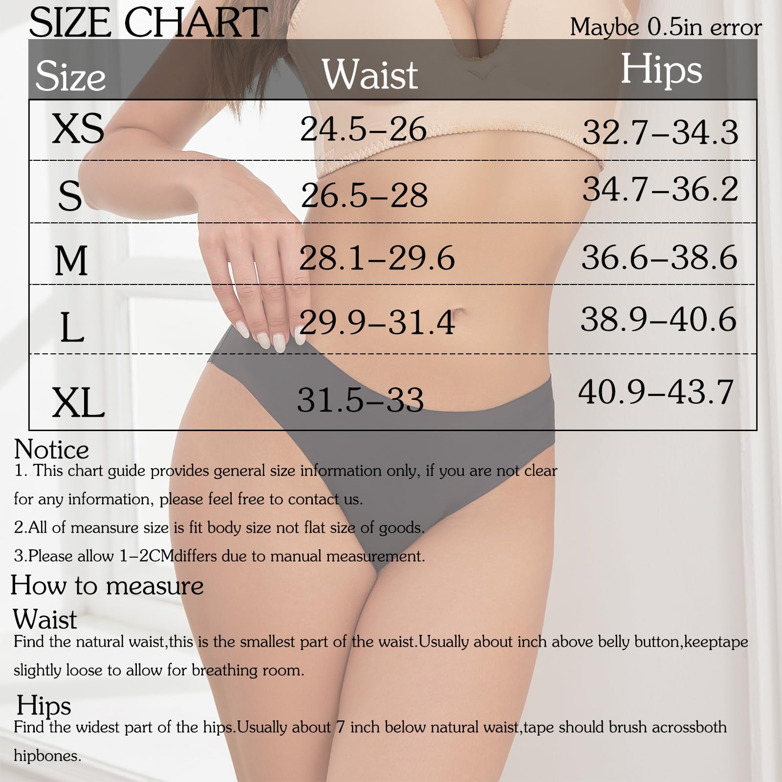 OJCNBV Seamless Underwear for Women No Show Panties underwear women 6 Pack