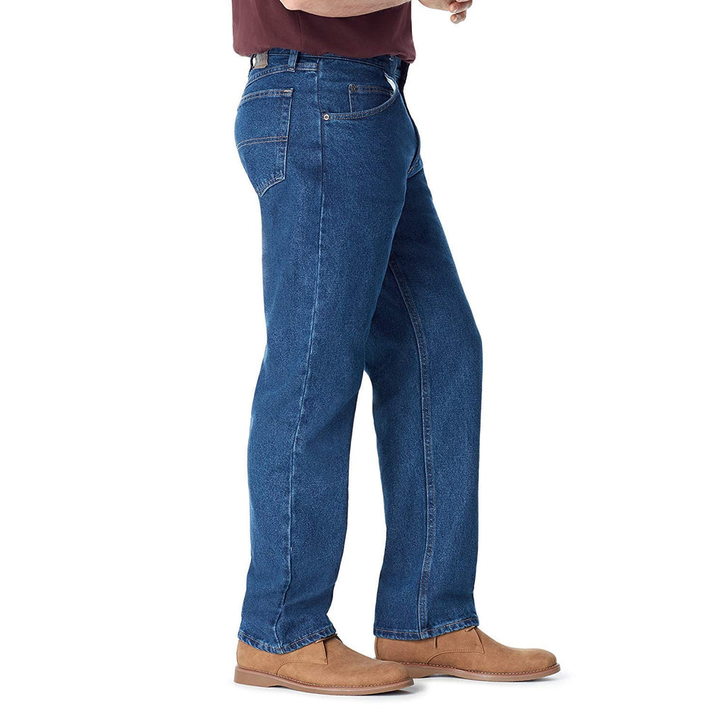 Classic 5-Pocket Relaxed Fit Cotton Jean, Dark Stonewash, 40W X 28L