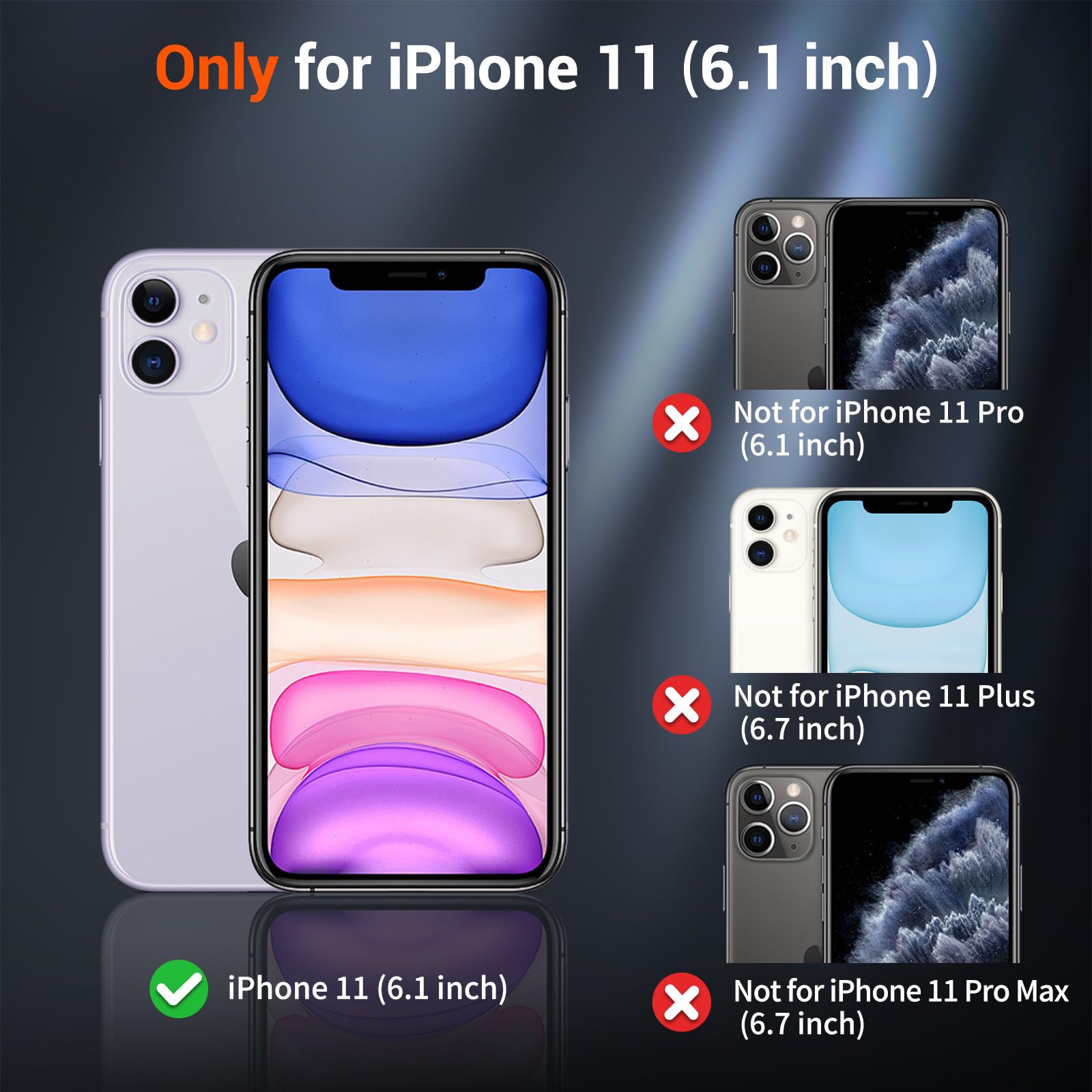 SUPFINE Magnetic for iPhone 11 Phone Case(Compatible with MagSafe)(Military Grade Drop Protection) Translucent Matte Shockproof Phone Cover,Black