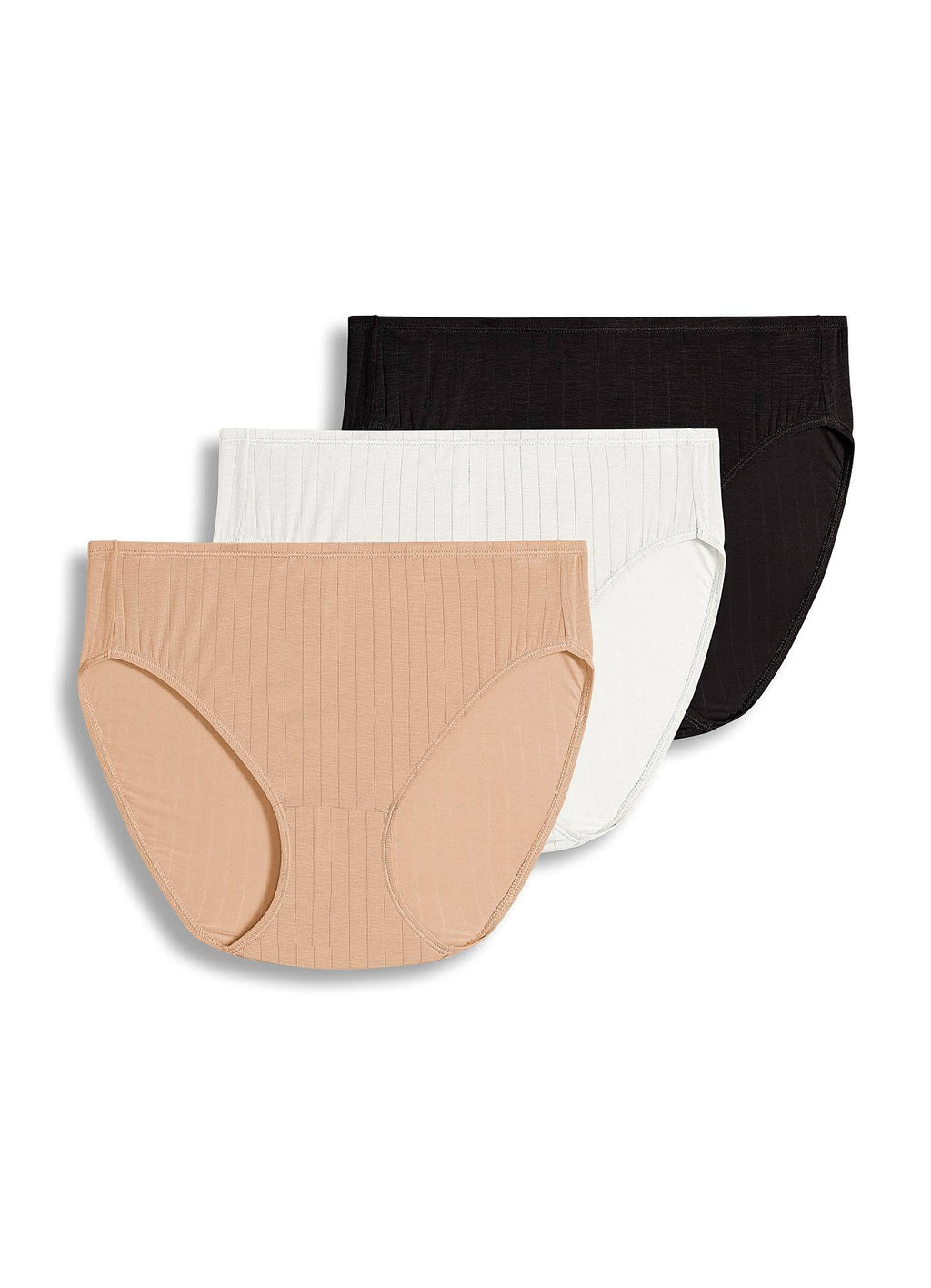Jockey Women's Underwear Supersoft Breathe French Cut - 3 Pack, Black/Ivory/Light, 5