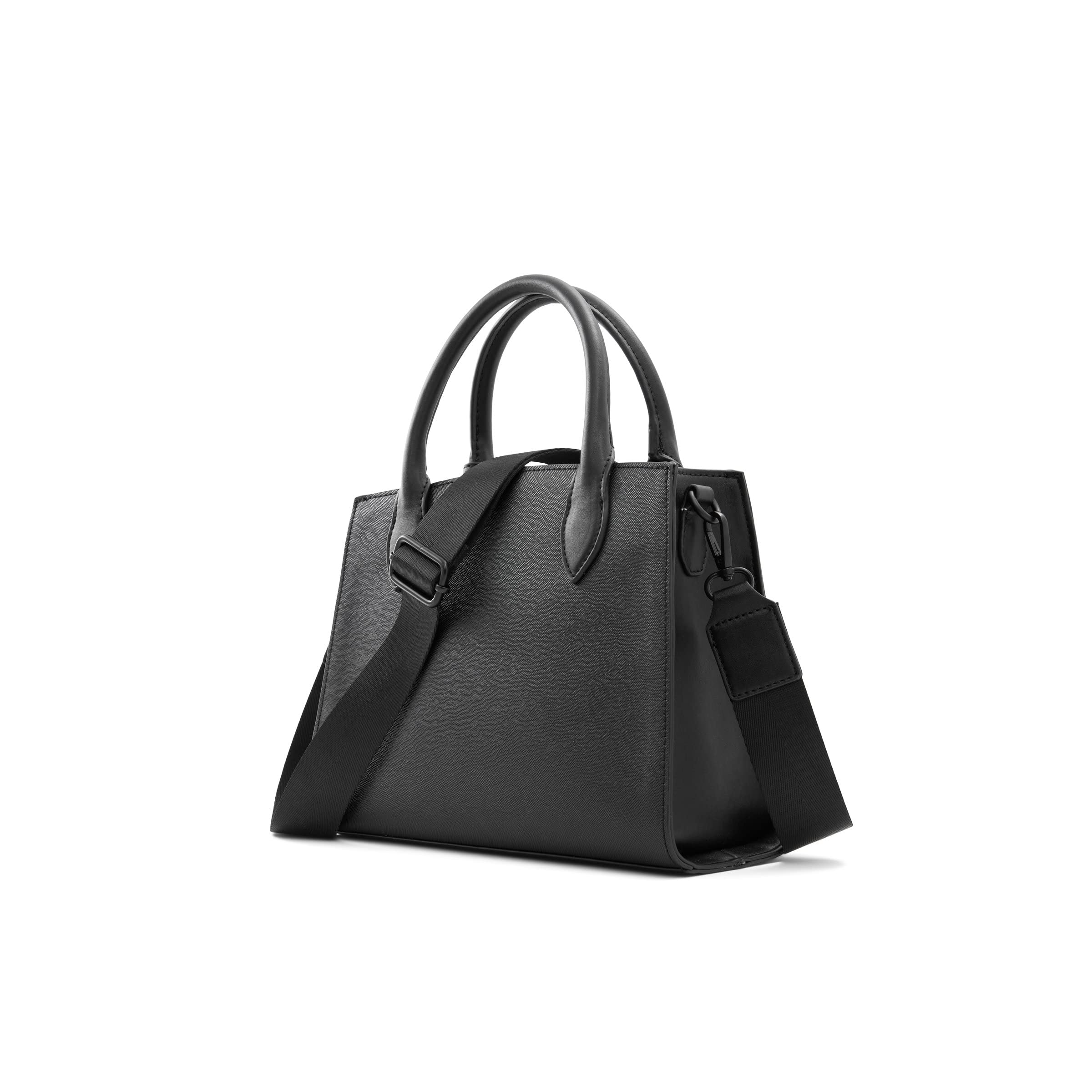 ALDO Women's Cadoanad Satchel Bag, Black/Black
