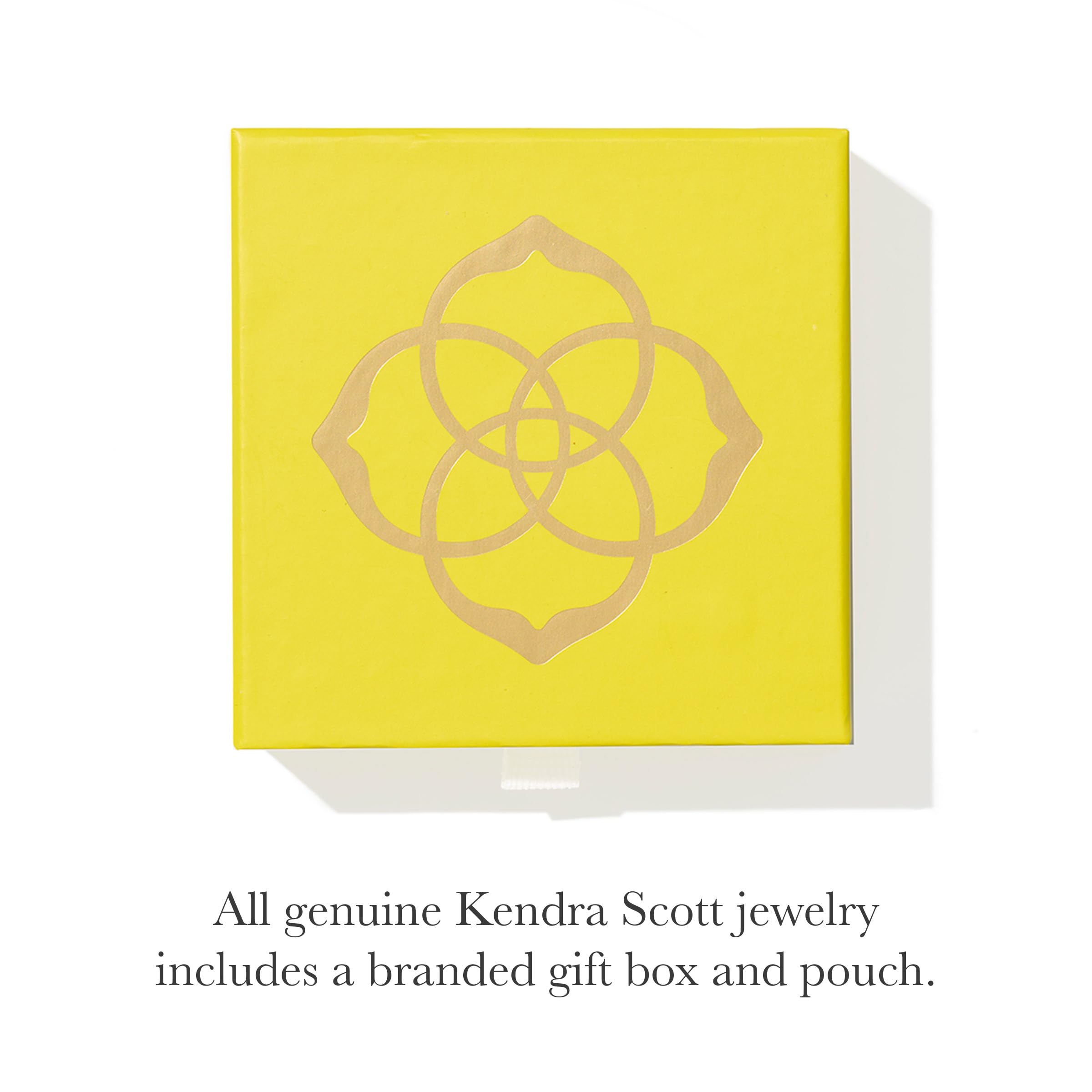 Kendra Scott Ari Heart Adjustable Length Pendant Necklace for Women, Fashion Jewelry, 14k Gold-Plated, Iridescent Drusy