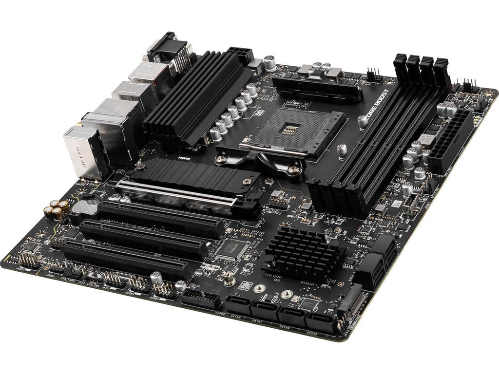 MSI PRO B550M-VC WiFi ProSeries Motherboard (AMD Ryzen 5000 Series, AM4, DDR4, PCIe 4.0, SATA 6Gb/s, M.2, USB 3.2 Gen 2, HDMI/DP, Wi-Fi 6E, Bluetooth 5.2, mATX)