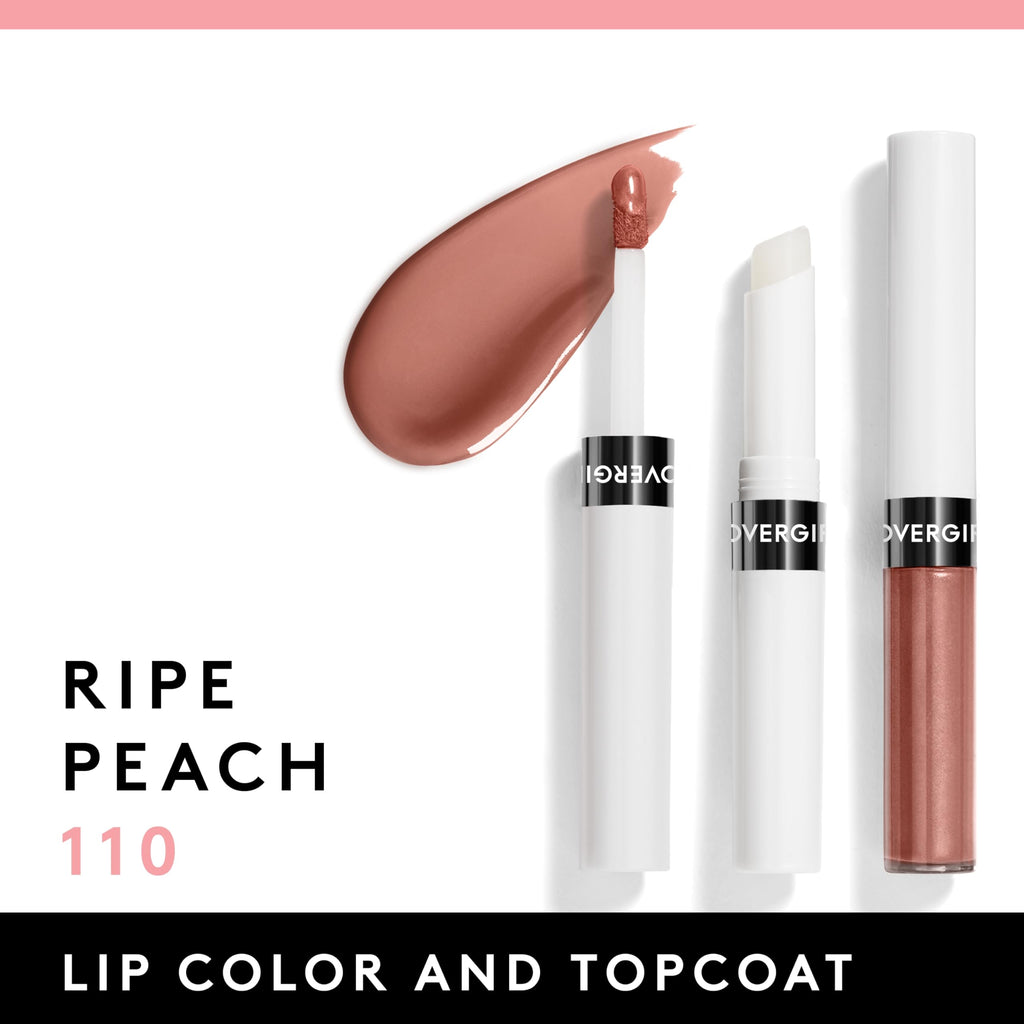 Covergirl Outlast All-Day Lip Color with Moisturizing Topcoat, New Neutrals Shade Collection, Ripe Peach, Pack of 1