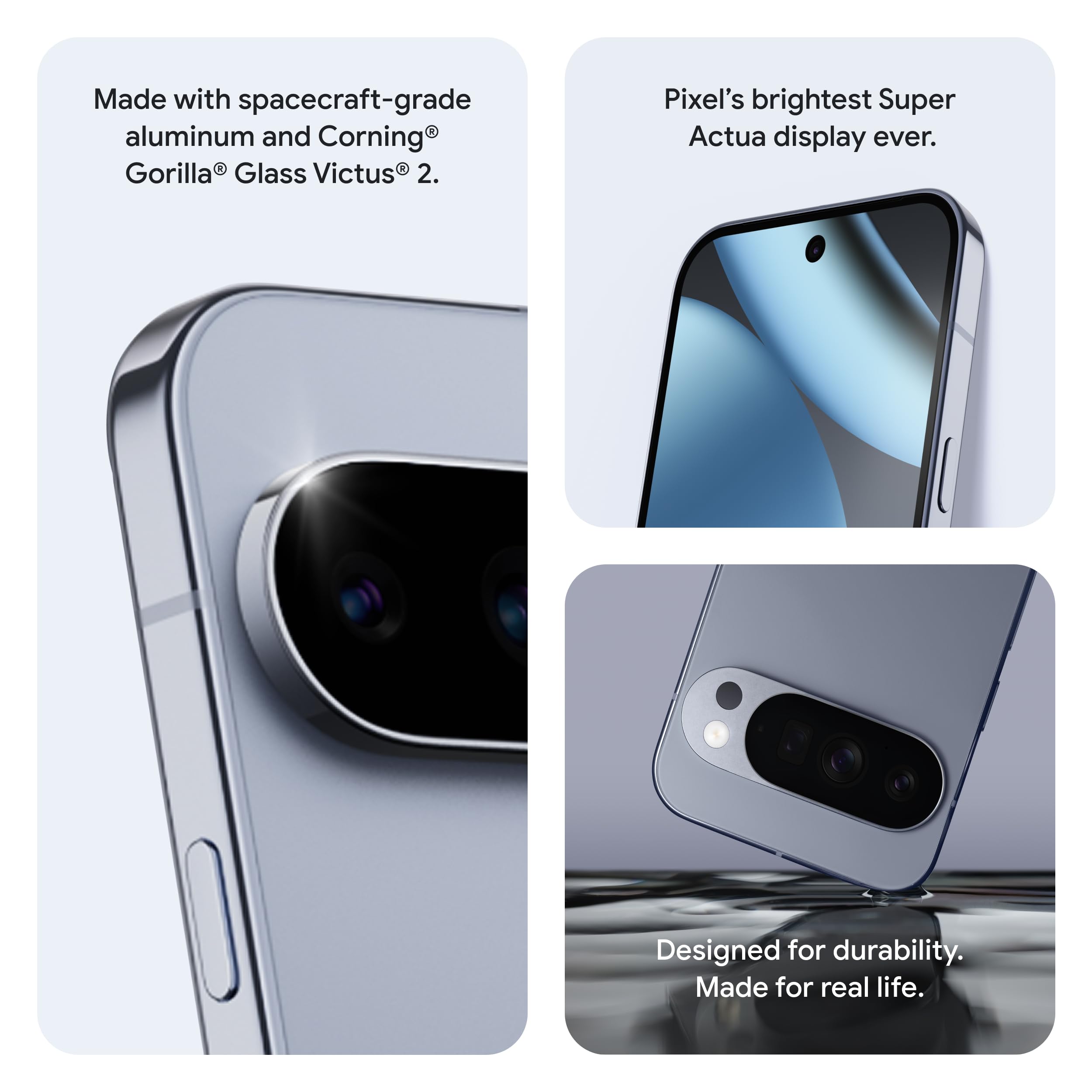 Google Pixel 10 Pro XL - Unlocked Android Smartphone - Gemini AI Assistant, Triple Rear Camera System, Fast-Charging 24+ Hour Battery, and 6.8" Super Actua Display - Obsidian - 256 GB (2025 Model)
