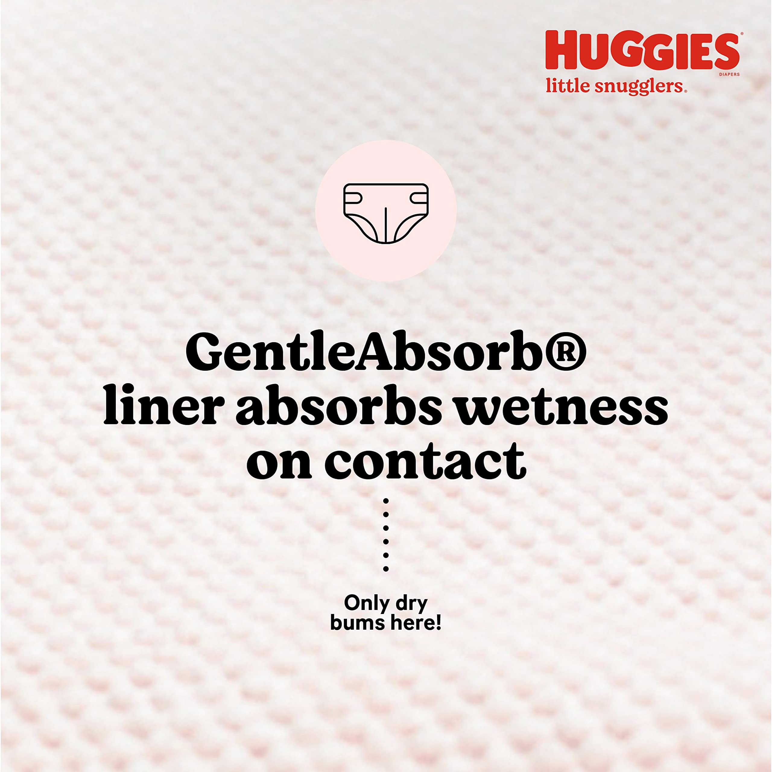 Huggies Little Snugglers Baby Diapers, Size Newborn (up to 10 lbs), 31 Ct, Newborn Diapers (Pack of 2)