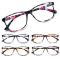 SIGVAN Ladies Reading Glasses Blue Light Blocking Spring Hinge Fashion Pattern Print Eyeglasses for Women (multicolour, 3.00)
