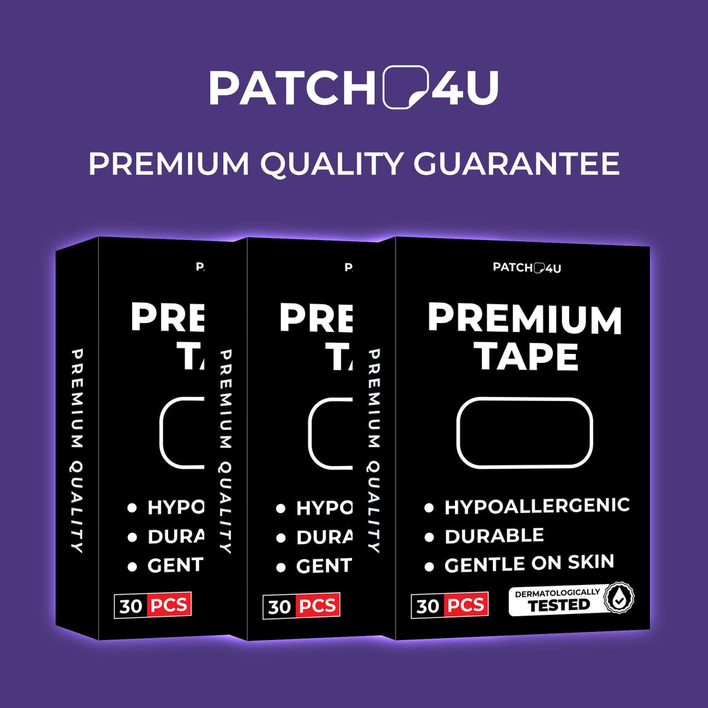 PATCH4U Premium Tape (30 Pack) - Pain Free Removal, Hypoallergenic, Latex Free & Gentle On Skin - Packaging May Vary - Skin Friendly Adhesive Cotton Tape