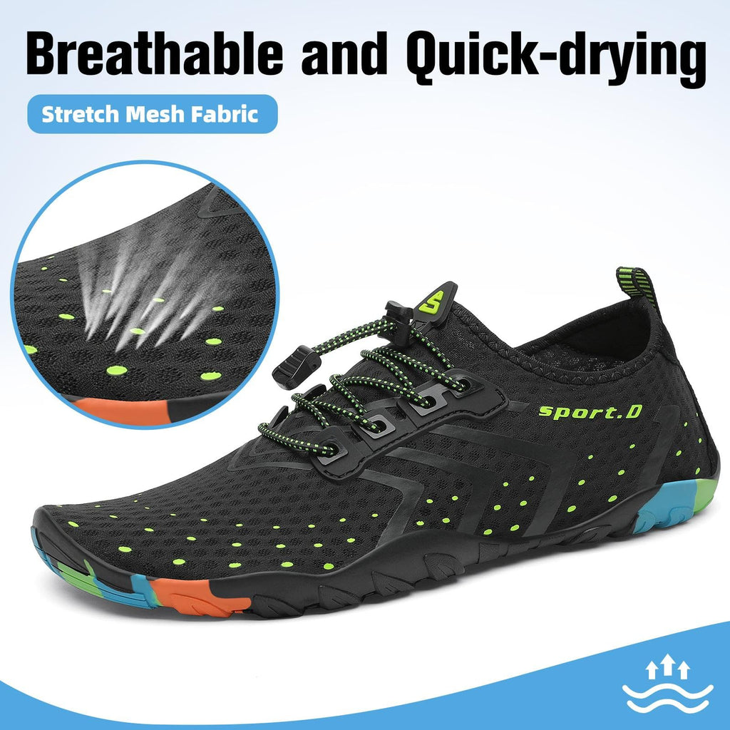 SAGUARO Quick-Dry Water Shoes for Women – Swim Shoes, Beach Shoes, Aqua Shoes with Lightweight, Breathable for Pool & Outdoor Black 8
