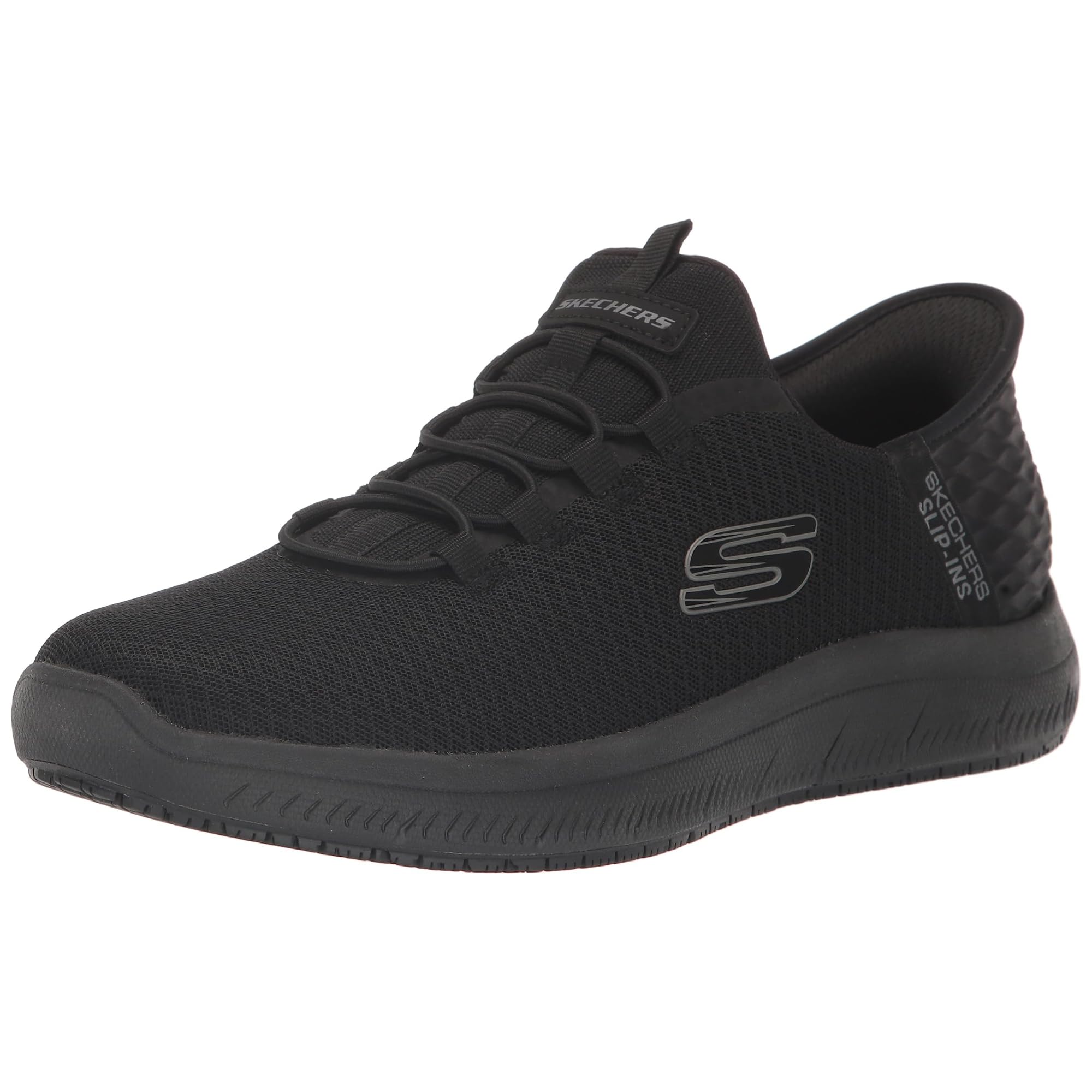 Skechers Men's Summits Colsin Sr Hands Free Slip -Ins, BBK, 11.5 Wide