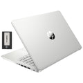 HP Stream 14" HD BrightView Laptop, Intel Processor N150, 16GB RAM, 416GB Storage (128GB eMMC + 288GB Docking Station Set), Intel UHD Graphics, 720p Camera, Wi-Fi, 1 Year Office 365, Win 11 S, Silver