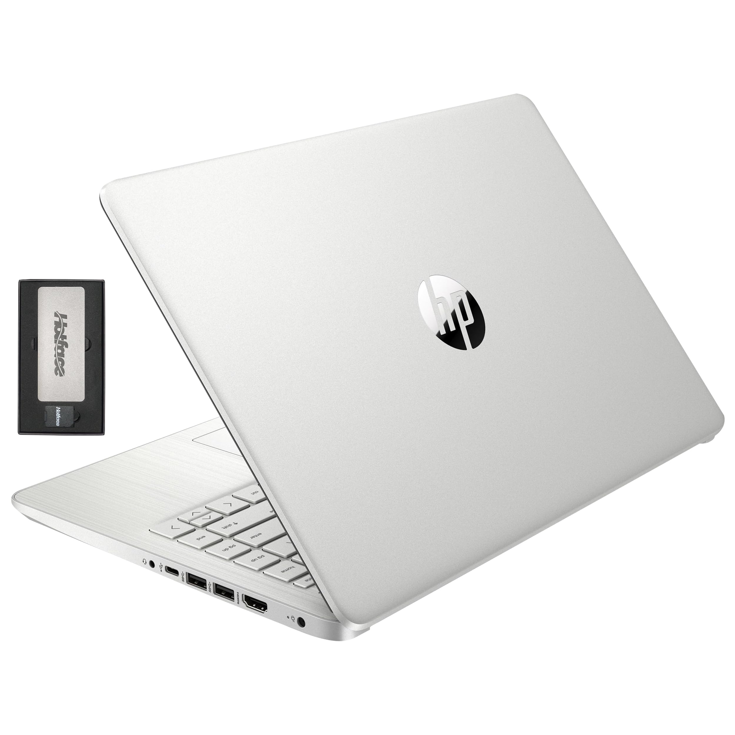 HP Stream 14" HD BrightView Laptop, Intel Processor N150, 16GB RAM, 416GB Storage (128GB eMMC + 288GB Docking Station Set), Intel UHD Graphics, 720p Camera, Wi-Fi, 1 Year Office 365, Win 11 S, Silver