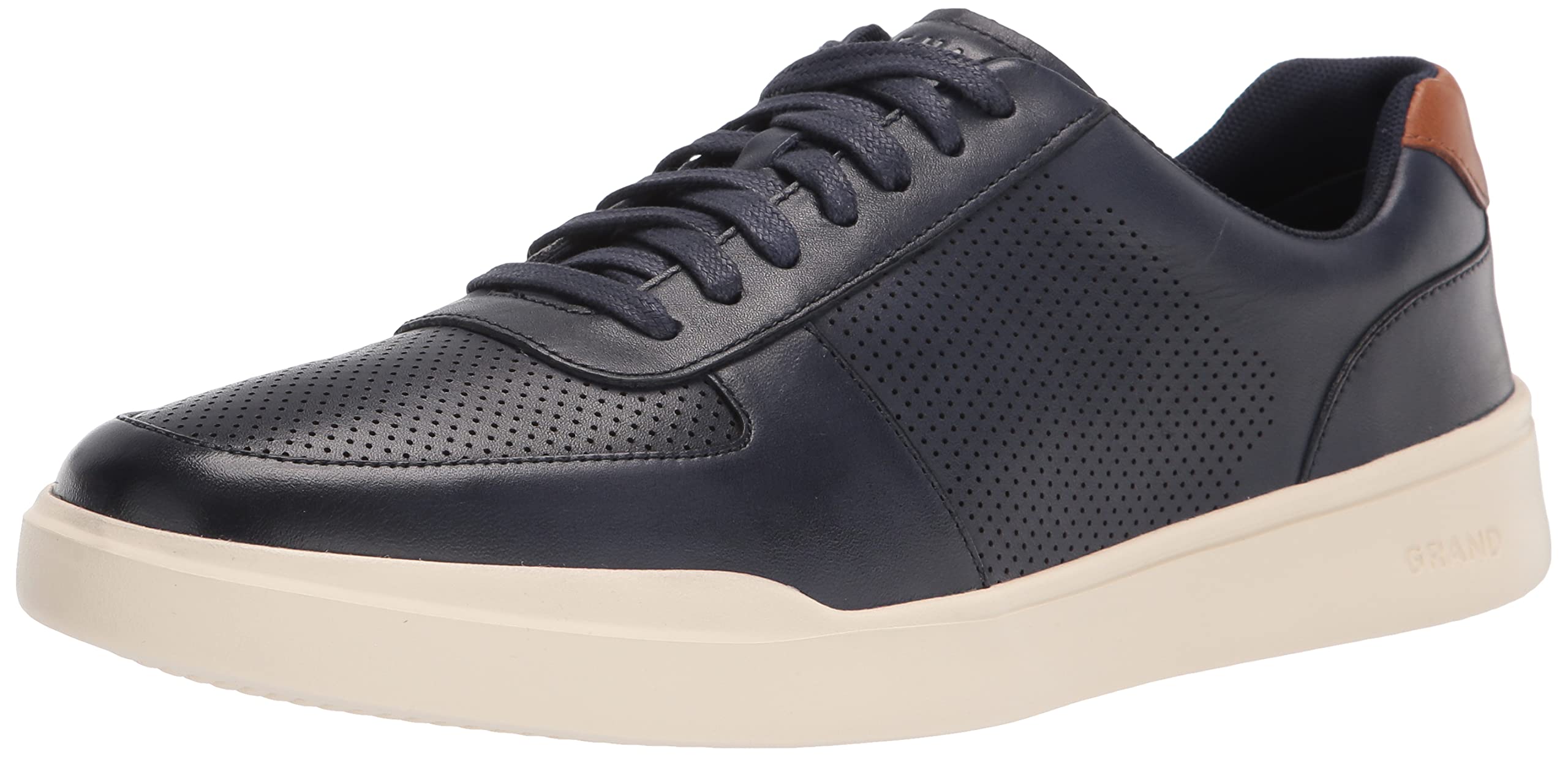 Cole HAAN Mens Grand Crosscourt Modern Perforated Sneaker, Peacoat/British TAN, 10-M US