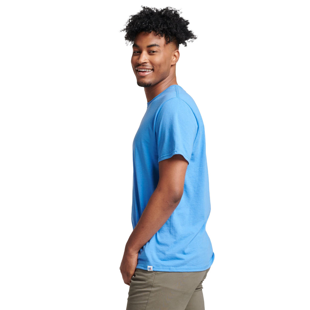 Russell Athletic mens Cotton Performance Short Sleeve T-shirt T Shirt, Collegiate Blue, XX-Large US