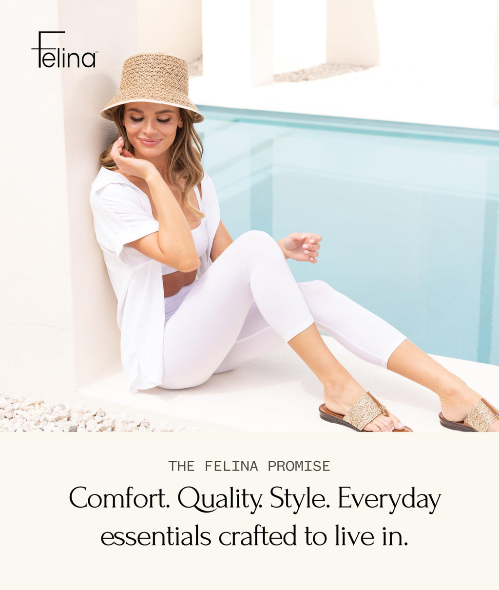 Felina Women's Cotton Modal Capri Leggings - Super Soft, Lightweight, Breathable for Fitness, Yoga, and Everyday Wear Black