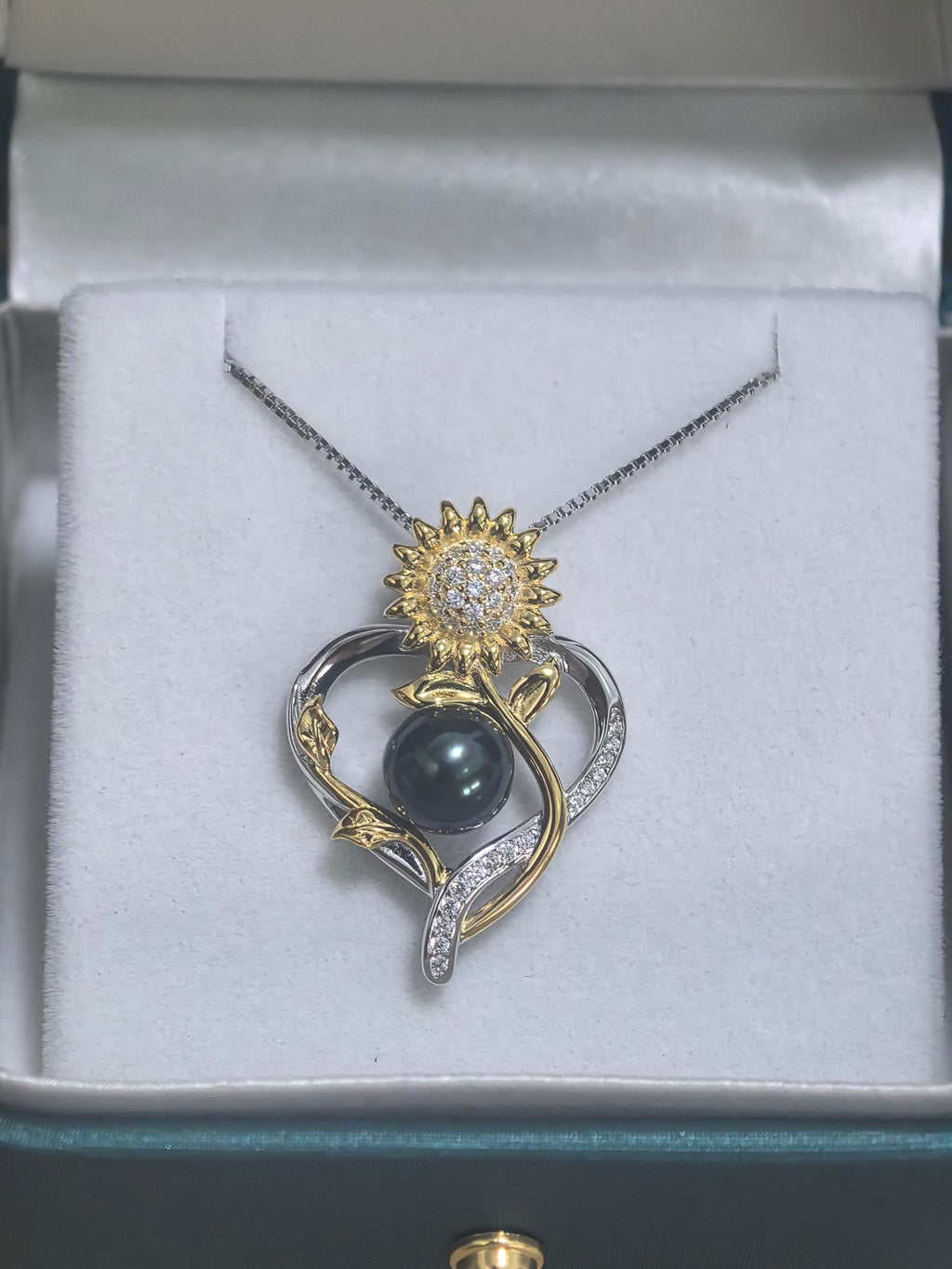 LEIDANY Anniversary Birthday Gifts for Wife Necklace for Women Jewelry Tahitian Black Pearl Necklace Valentine's Christmas Day Mothers Day Build Your Mom Wife Girlfriend Best Gifts for Women