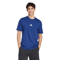 Adidas Men's Essentials Small Logo Sportswear T-Shirt, Dark Blue/White, X-Large