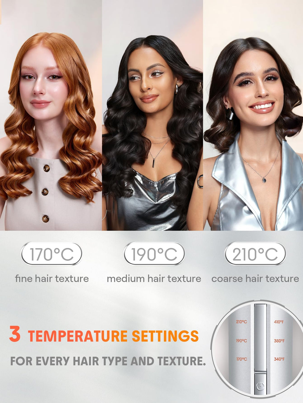 SHEGLAM Curling Iron Automatic Gift for Woman (Gold, 1 inch)