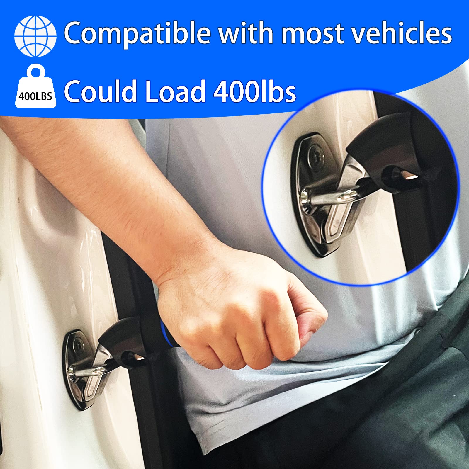 KOUNATSURI Car Door Handle for Elderly Car Assist Support Handle Multifunction Car Door Latch Bar for Seniors and Handicapped