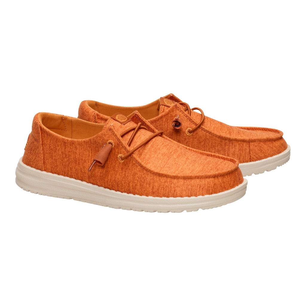 HEYDUDE Wendy Fleece Casual Pumpkin Size 8, Women’s Shoes, Slip-on Loafers, Comfortable & Light-Weight