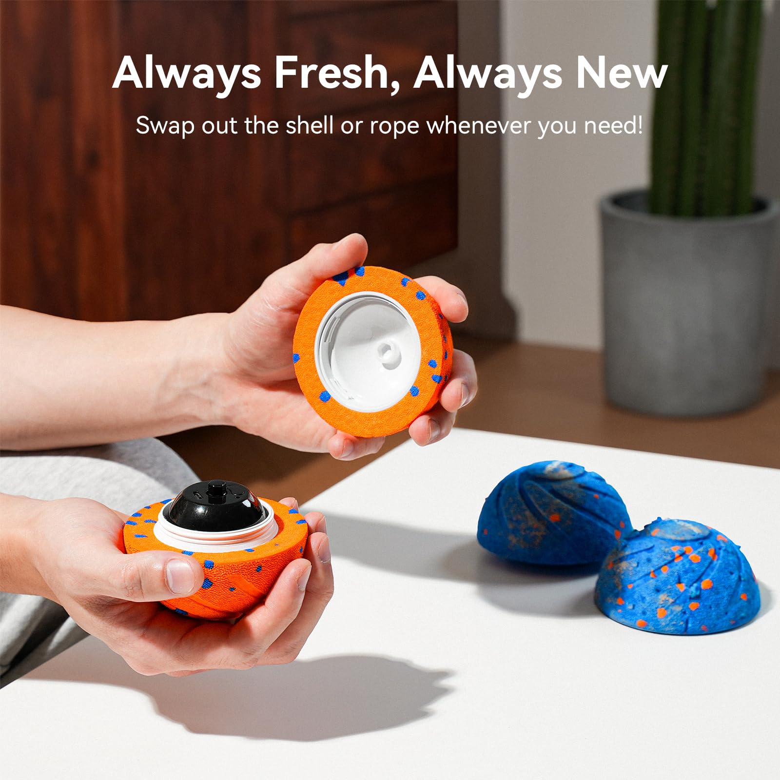 Cheerble Smart Interactive Dog Toy, Wicked Ball AIR, Automatic Moving, Bouncing, and Rotating, E-TPU Material, IPX7 Waterproof Rating, Active Rolling Ball for Medium and Large Dogs
