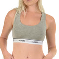 Woxer Boss Bralette for Women – Wireless, Seamless, Comfortable Racerback – Soft Modal Workout & Sports Bra, Lounge, Yoga & Sleep Bralette, Everyday Wireless Bra, Heather Grey 2XL
