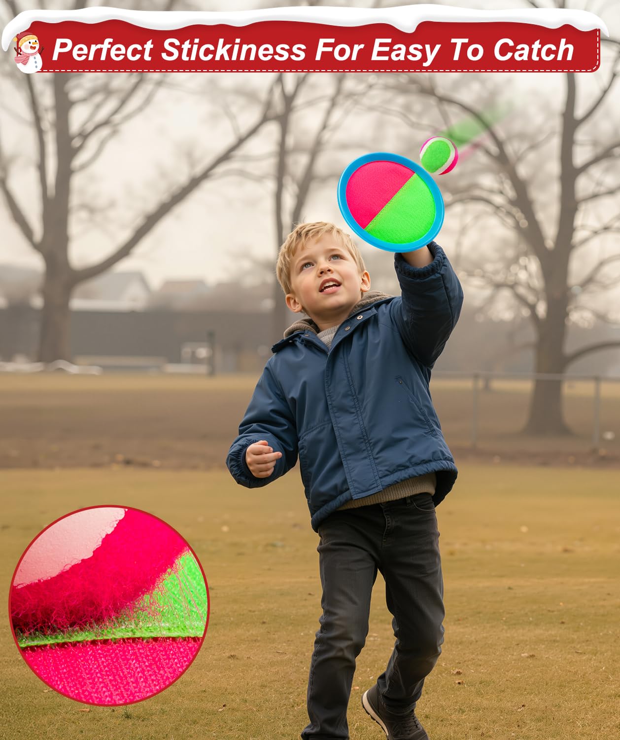 Qrooper Kids Toys Toss and Catch Game Set Valentines Day Gifts for Kids Toddler, Toys for 3 4 5 6 7 8 Year Old Boys Girls Birthday Gift, Yard Outdoor Games for Kid Ages 4-8 8-12 Beach Pool