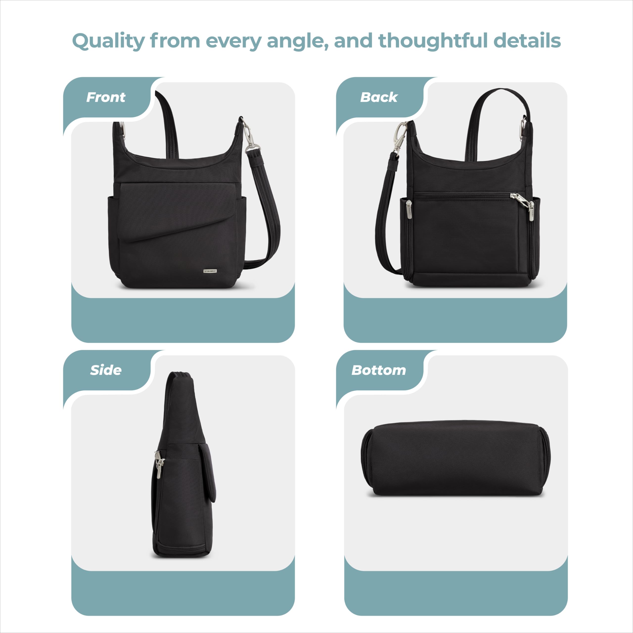 Travelon Anti-Theft Classic Messenger Bag