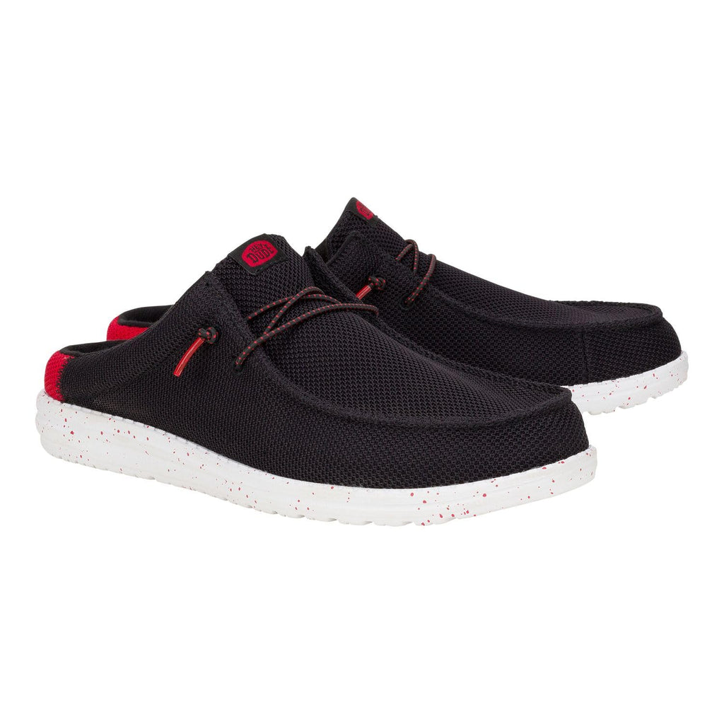 HEYDUDE Wally Slip Varsity - Black/Red