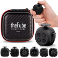 PILPOC theFube Fidget Cube, 6-Sided Stress Relief Infinity Cube for Adults & Kids, Boosts Concentration, Mindfulness Aid, Silent & Audible Modes, Stocking Suffers for Boys, Kids and Adults (Midnight)
