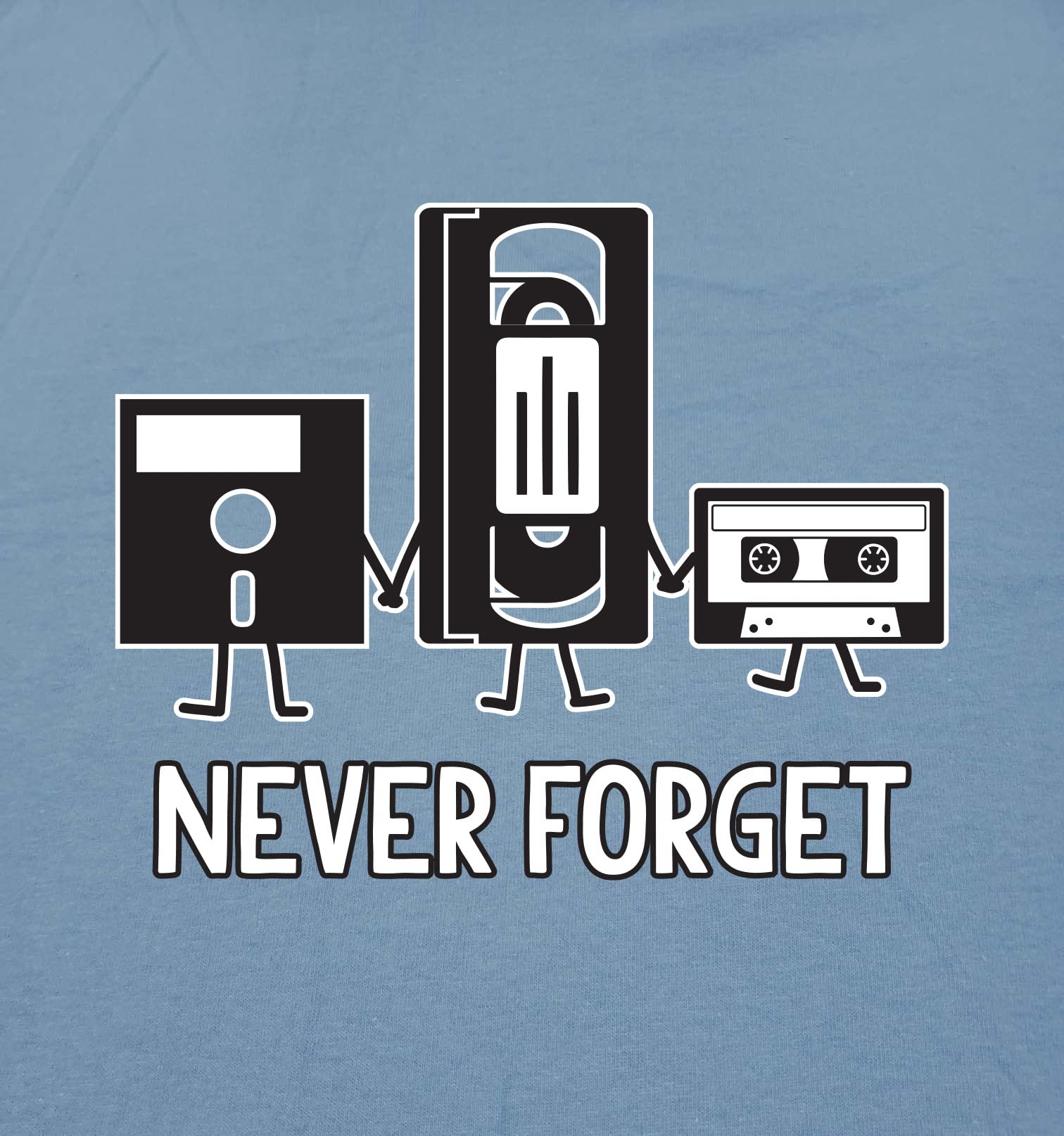 Never Forget Graphic Novelty Sarcastic Funny T Shirt L Charcoal