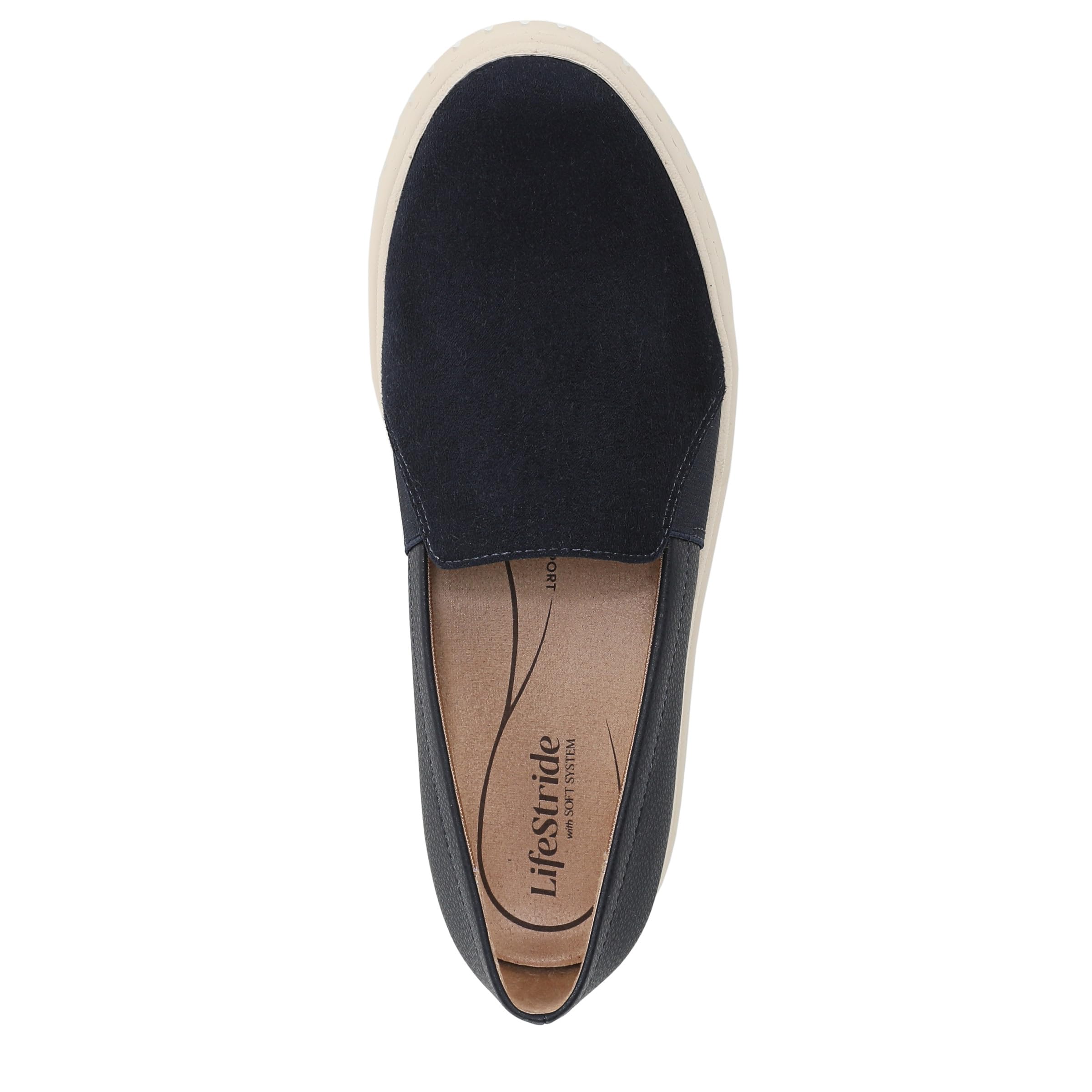LifeStride Womens Grandeur Sneaker Lux Navy 8 M
