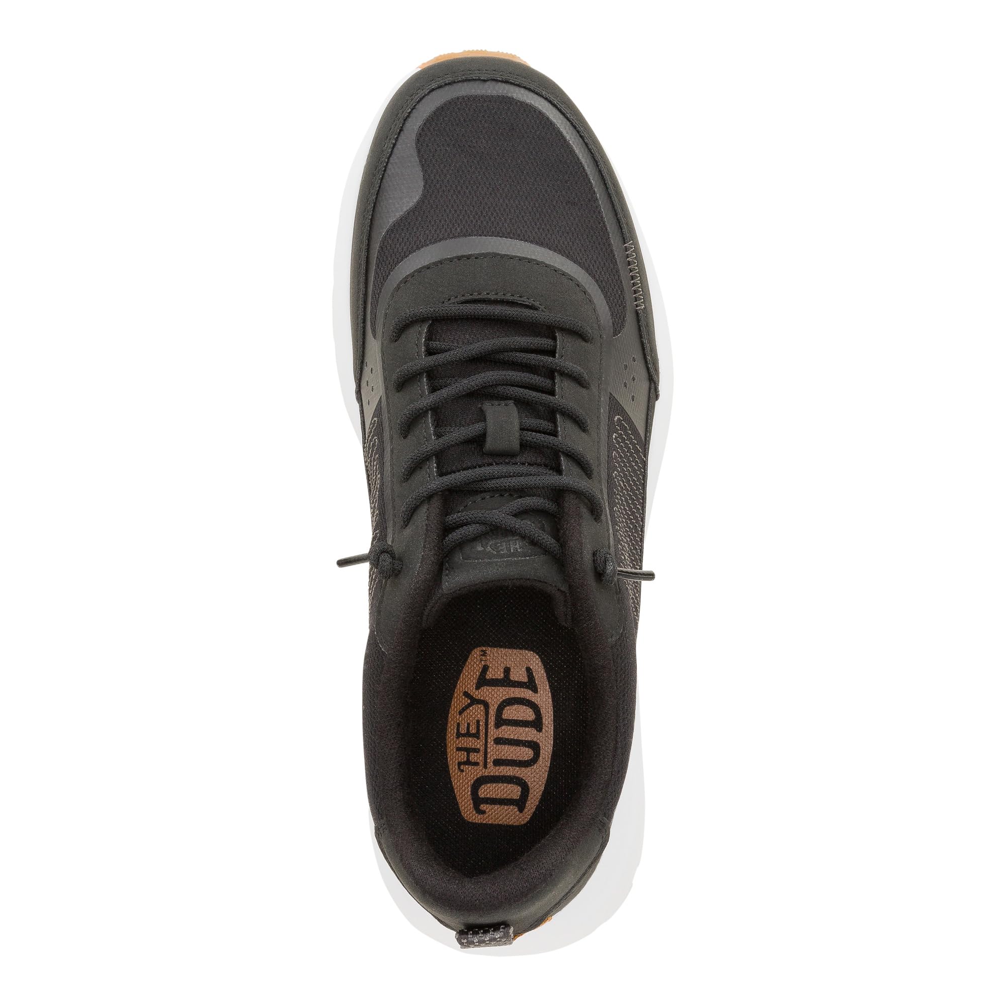 HEYDUDE Sirocco Alta M Essentials Black/White Size 11, Men's Shoes, Men's Casual Sneakers, Comfortable & Light-Weight