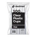 Dealmed Professional 3 oz. Disposable Plastic Cups - 100% Recyclable for Healthcare, Dental, Veterinary & Food Service Use (Pack of 100)