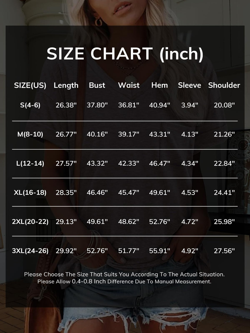 ATHMILE Summer Tops for Women 2024 Womens Tops Casual T Shirts Gray Purple