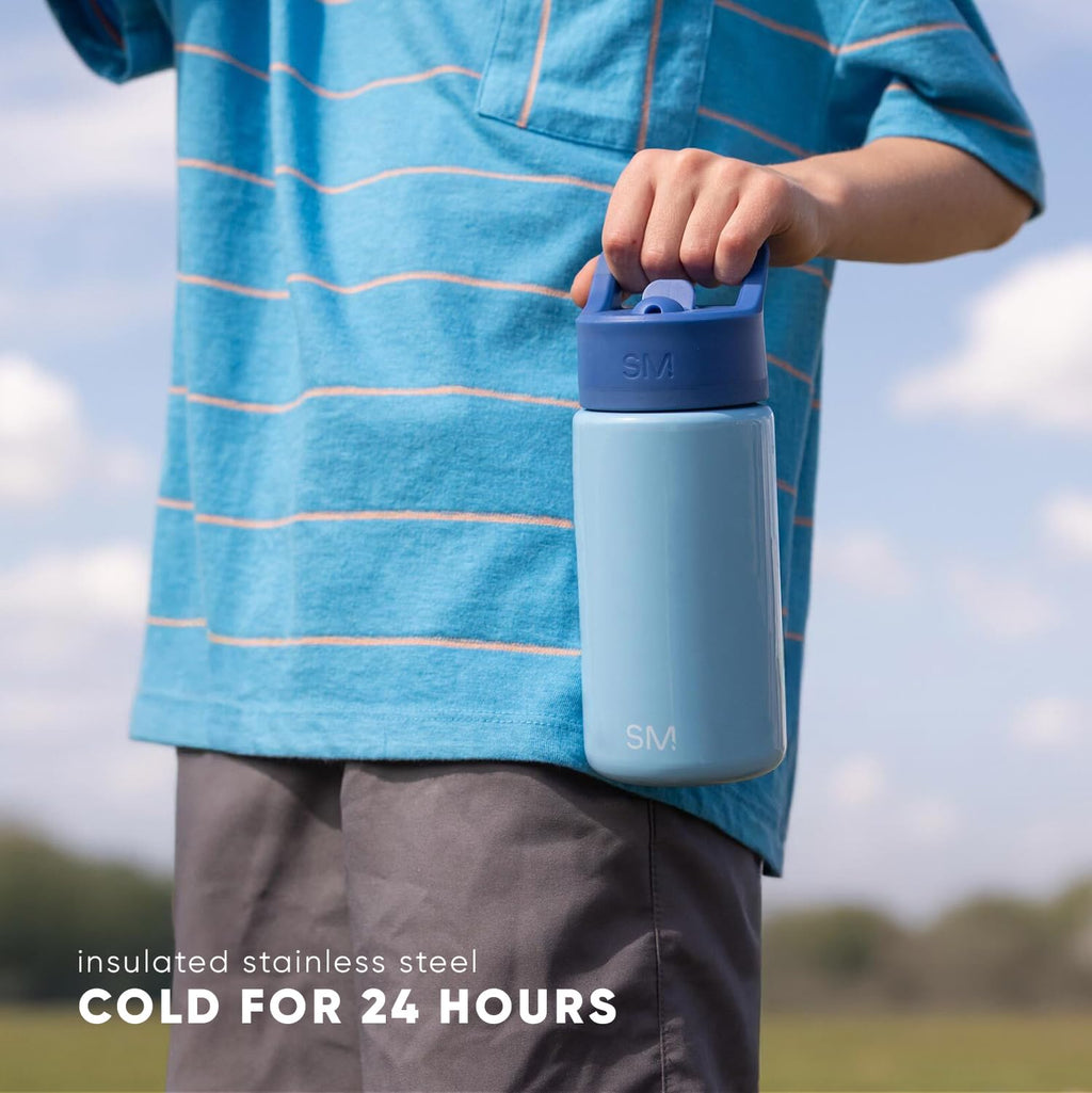 Simple Modern Kids Summit Water Bottle with Straw Lid | Disney Toy Story 14oz Stainless Steel Cup Insulated Tumbler for Boys, Girls, School | Buzz and Woody Adventures