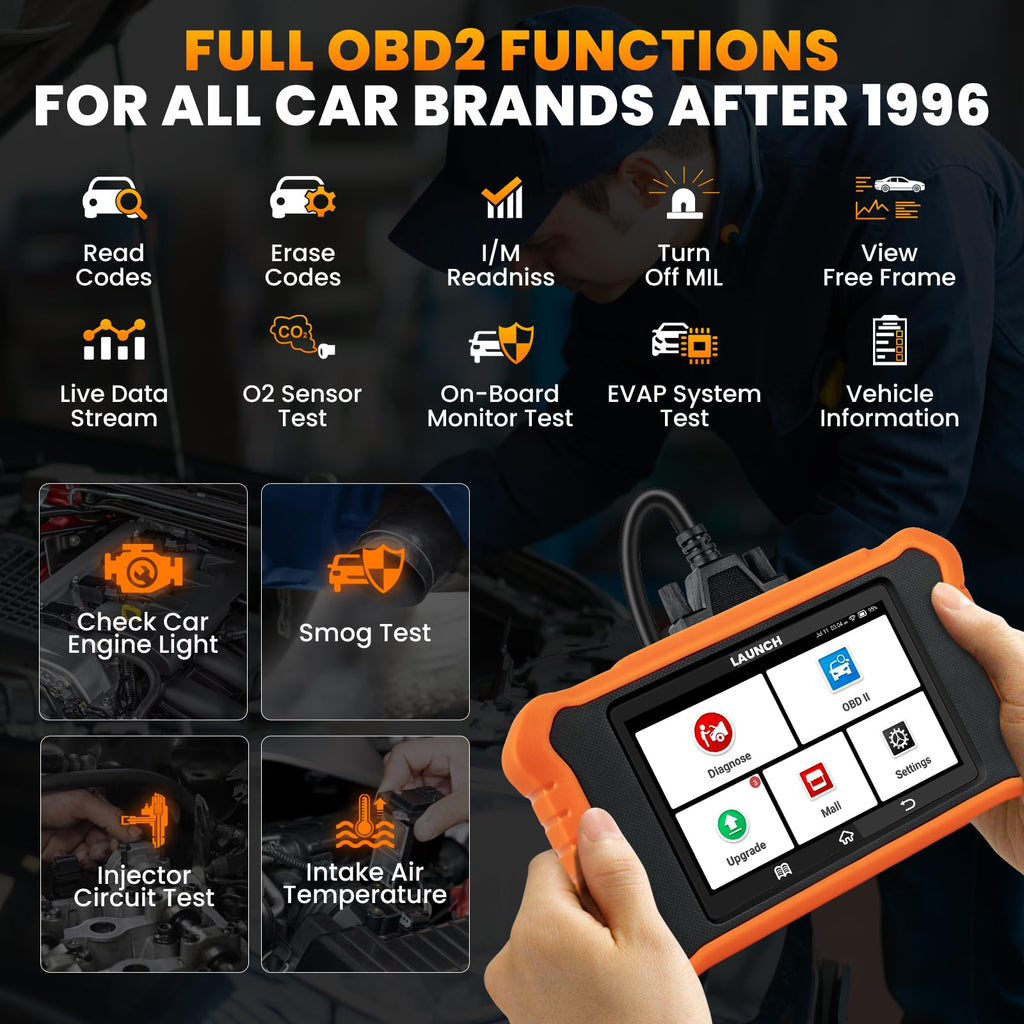 2026 LAUNCH Creader Elite V3.0 for Honda Acura OBD2 Scanner, Full Systems Bi-Directional Scan Tool, All Reset Services, Full OBD2 Code Reader, AUTOVIN, Battery Registration, Lifetime Free Update
