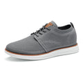 Bruno Marc Men's KnitFlex Breeze Mesh Sneakers Oxfords Lace-Up Lightweight Casual Walking Shoes,Size 10.5,Dark Grey,GRAND-01