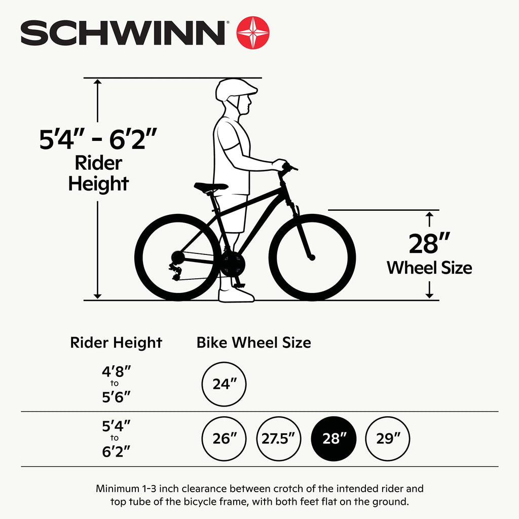 Schwinn Network 1 Hybrid Bike, 700c Mens and Womens Bike, 21-Speed Hybrid Bicycle, Aluminum Frame, Suspension Fork, Alloy Linear Pull Brakes, Adult Bicycle