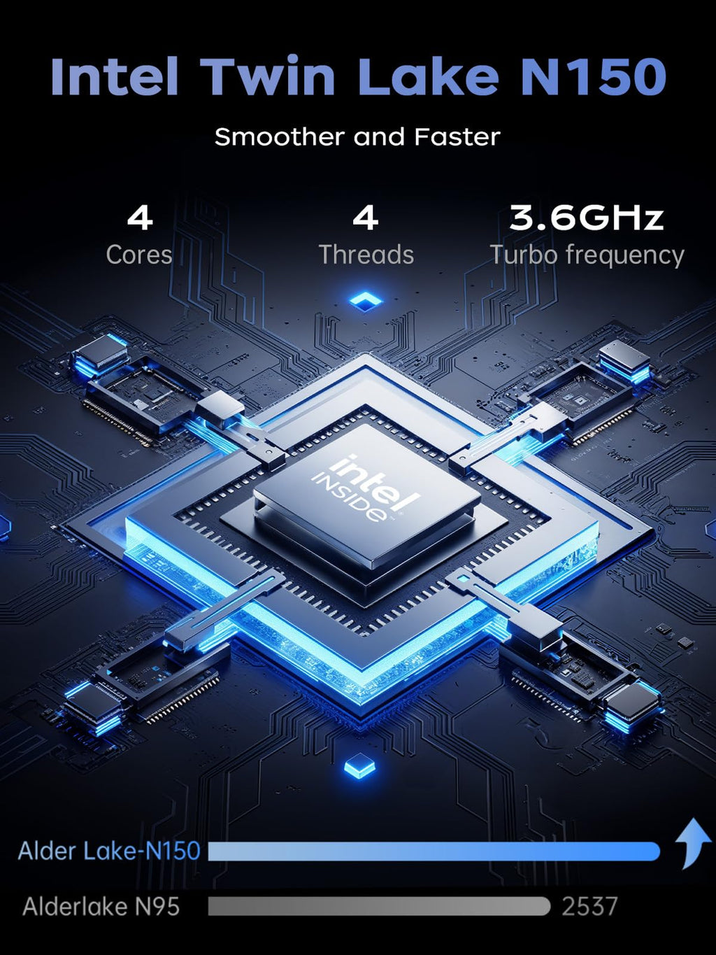 2026 Laptop, Intel Quad-Core Processor (up to 3.6GHZ)16GB DDR4 RAM 512GB SSD, 15.6 Inch FHD IPS Display, Windows 11, Metal Shell, 5000mAh Battery, USB3.2, Portable Laptops Computer for Business Office