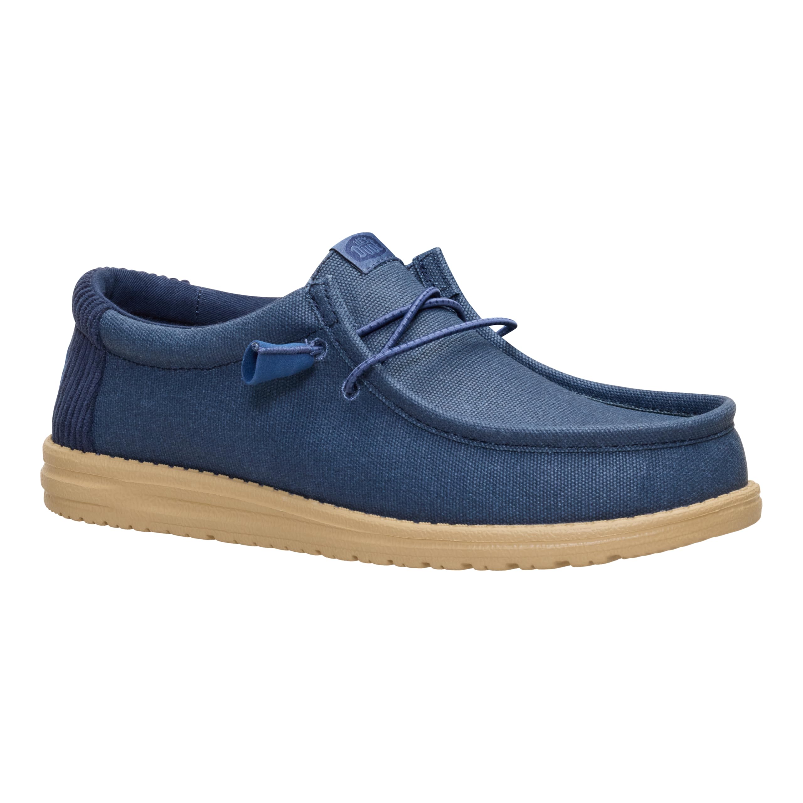 HEYDUDE Wally Waxed Casual Navy Size 11, Men’s Shoes, Slip-on Loafers, Comfortable & Light-Weight