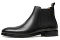 Journey West Mens Chelsea Boots Lace-up Chukka Ankle Boot Leather Dress Boots for Men Black US 8
