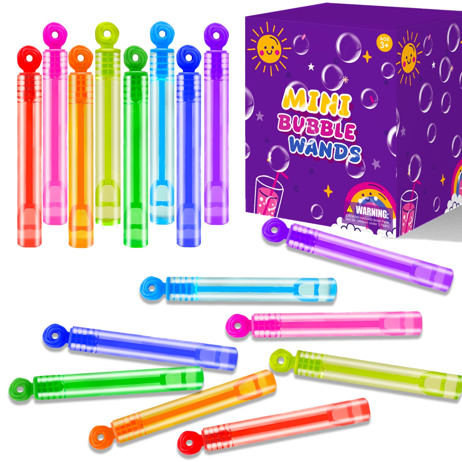Bubbles Party Favors Supplies for Kids,20-300 Pack Mini Bubble Wand Toy for Toddler, Valentines Day Goodie Bag Stuffer Filler Treat Non Candy,Small Pinata Birthday Classroom Camping Gift for Boy Girl