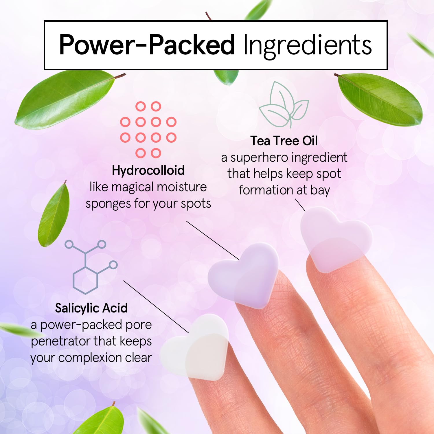 grace & stella Award Winning Pore Strip - Pimple Patches for Face - Heart Hydrocolloid Zit Stickers that Help Soothe & Conceal Breakouts - Cute Patches - Dermatologist-Tested Vegan (Heart, 36 Count)