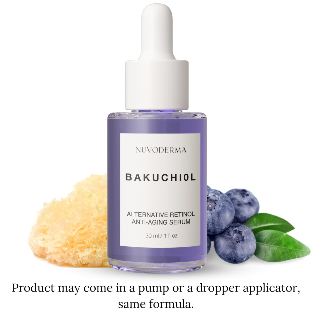 Bakuchiol Face Serum – Bakuchiol Retinol Alternative – Organic Bakuchiol Serum with Collagen and Peptides – Natural Anti-Aging Serum for Fine Lines, Wrinkles, Dark Circles