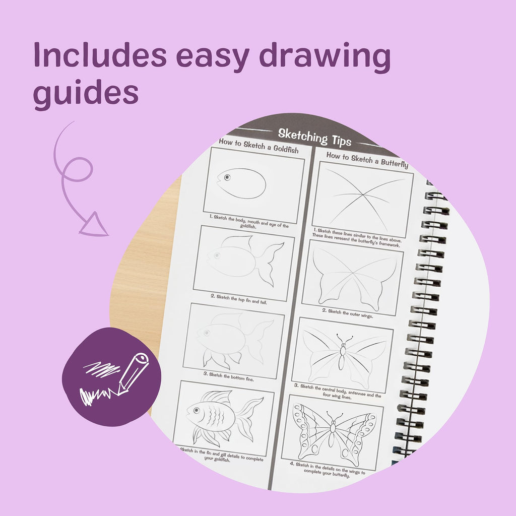 Melissa & Doug Drawing Paper, Sketch Pad, 2-Pack Bundle for Coloring, Writing or Painting (9 x 12 inches) - 50 Sheets Each, Kids Drawing Pad & Art Supplies for Kids Ages 3+ - FSC Certified